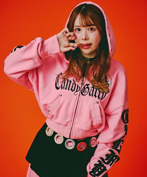 GALFY ガルフィー エンジェルギャルパーカー 黒 GALFY/ガルフィー エンジェルギャルパーカー(WOMENS)｜ファッション