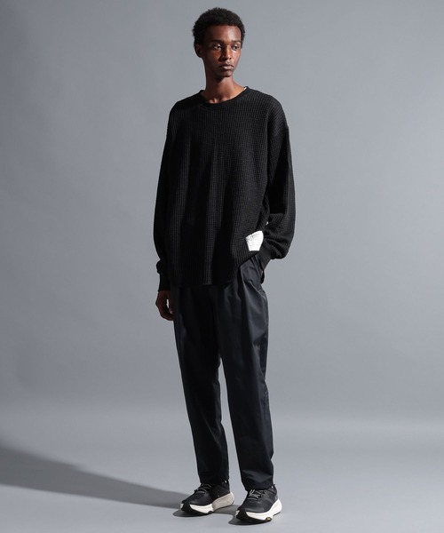 NUMERALS（ヌメラルズ）の「【NUMERALS】サーマルクルー（Tシャツ/カットソー・メンズ・オフホワイト/ブラック/オレンジ/ネイビー・MEDIUM/LARGE）」の11枚目の写真