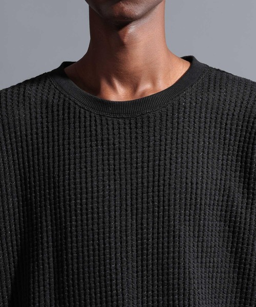 NUMERALS（ヌメラルズ）の「【NUMERALS】サーマルクルー（Tシャツ/カットソー・メンズ・オフホワイト/ブラック/オレンジ/ネイビー・MEDIUM/LARGE）」の22枚目の写真