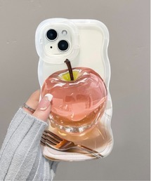 Burner(バーナー)の【OKUOKU 0909】立体感アップル×スタンド付き  iPhoneケース ruf-iphonecase-4-7(スマホケース/カバー)