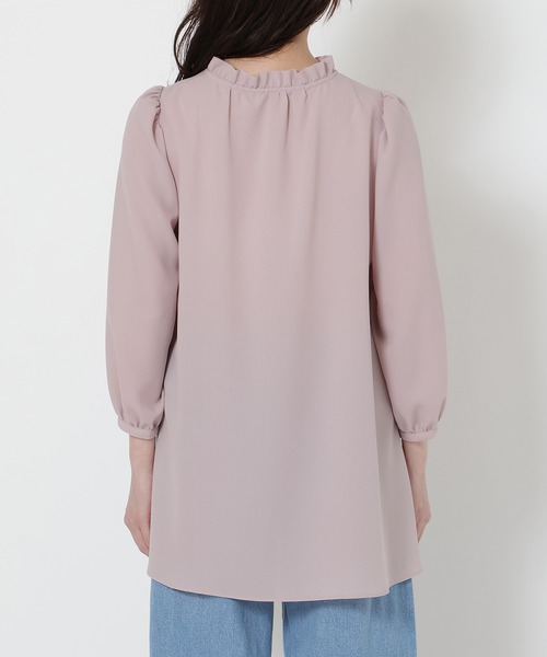 Rose Tiara（ローズティアラ）の「【手洗いOK】ケミカルレース切替ブラウス（シャツ/ブラウス・レディース・ワインレッド/ブラック/ベージュ・46/38/42）」の18枚目の写真