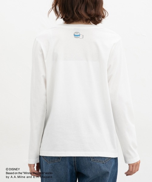 Honeys(ハニーズ)の「プーさん/長袖Tシャツ(Tシャツ/カットソー・レディース・グリーン/オフホワイト/スミクロ/ベージュ・L/LL/M)」の8枚目の写真