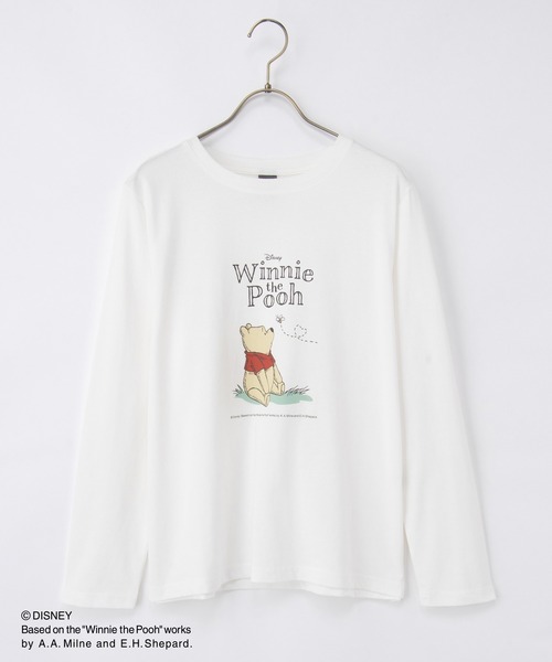 Honeys(ハニーズ)の「プーさん/長袖Tシャツ(Tシャツ/カットソー・レディース・グリーン/オフホワイト/スミクロ/ベージュ・L/LL/M)」の9枚目の写真