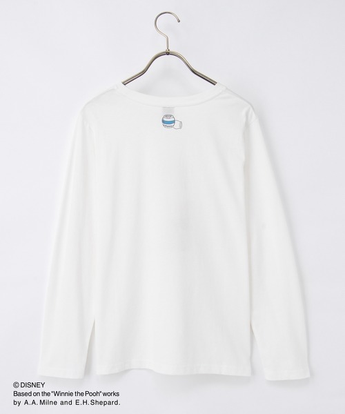 Honeys(ハニーズ)の「プーさん/長袖Tシャツ(Tシャツ/カットソー・レディース・グリーン/オフホワイト/スミクロ/ベージュ・L/LL/M)」の10枚目の写真