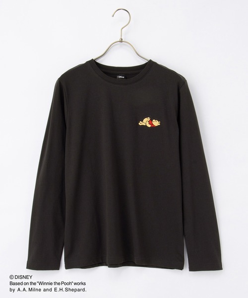 Honeys(ハニーズ)の「プーさん/長袖Tシャツ(Tシャツ/カットソー・レディース・グリーン/オフホワイト/スミクロ/ベージュ・L/LL/M)」の15枚目の写真