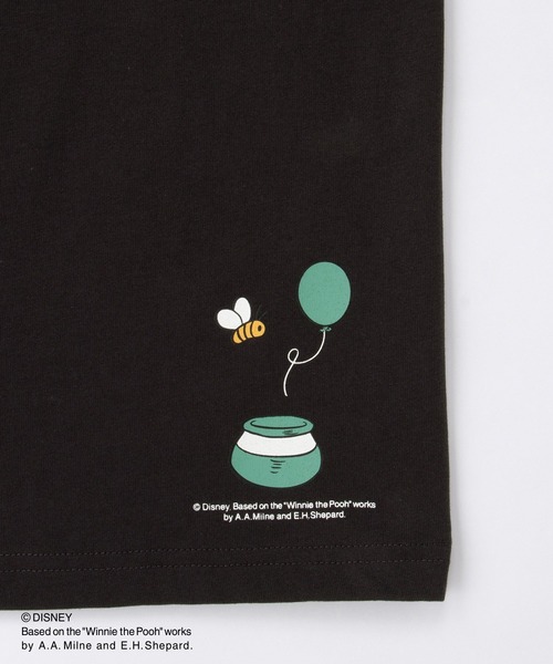 Honeys(ハニーズ)の「プーさん/長袖Tシャツ(Tシャツ/カットソー・レディース・グリーン/オフホワイト/スミクロ/ベージュ・L/LL/M)」の18枚目の写真