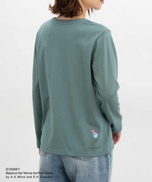 Honeys(ハニーズ)の「プーさん/長袖Tシャツ(Tシャツ/カットソー・レディース・グリーン/オフホワイト/スミクロ/ベージュ・L/LL/M)」の20枚目の写真