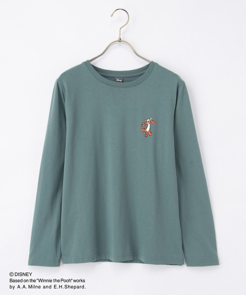 Honeys(ハニーズ)の「プーさん/長袖Tシャツ(Tシャツ/カットソー・レディース・グリーン/オフホワイト/スミクロ/ベージュ・L/LL/M)」の21枚目の写真