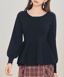 エンフォルド コンビネーション ペプラム プルオーバー ブラウス hearty-select_cwnt244067