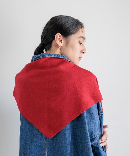 LOWRYS FARM（ローリーズファーム）の「サンカクストール　579535（ストール/ショール・レディース・ブラウン/グレー/レッド・FREE）」の19枚目の写真