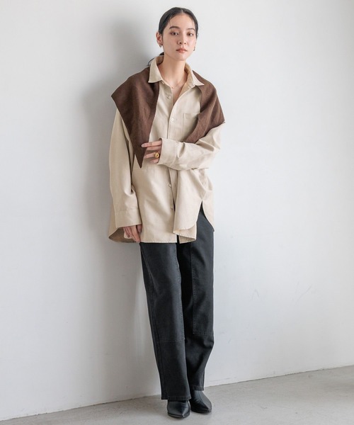 LOWRYS FARM（ローリーズファーム）の「サンカクストール　579535（ストール/ショール・レディース・ブラウン/グレー/レッド・FREE）」の21枚目の写真