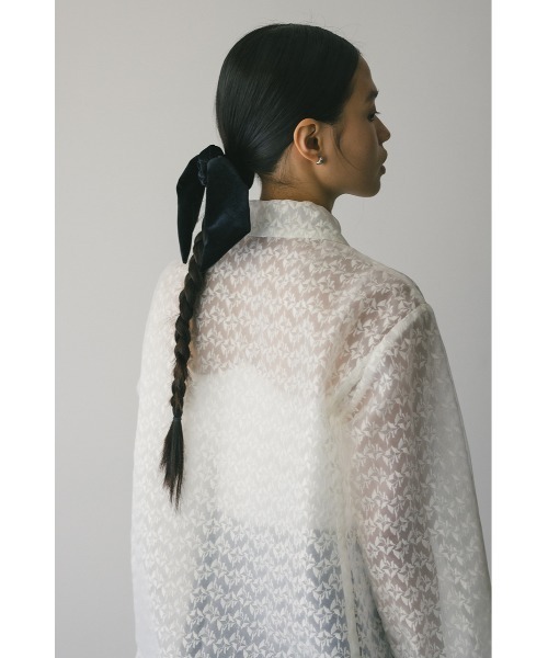 STYLEMIXER（スタイルミキサー）の「【大人気】ベロアリボンシュシュ（シュシュ・レディース・ブラック/グレー・FREE）」の10枚目の写真