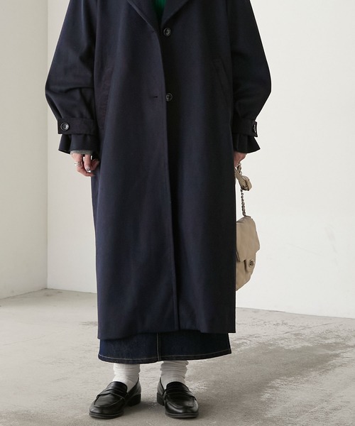 BONLECILL（ボンルシール）の「襟コーデュロイリバーメルトンロング