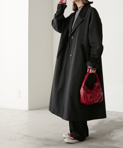 【希少レア極暖】Burberry 90sライナー付　襟コーデュロイロングコート バーバリー ロンドン BURBERRY LONDON フェイクスエード コート 襟