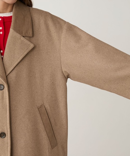 BONLECILL（ボンルシール）の「襟コーデュロイリバーメルトンロング