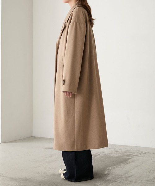 BONLECILL（ボンルシール）の「襟コーデュロイリバーメルトンロング