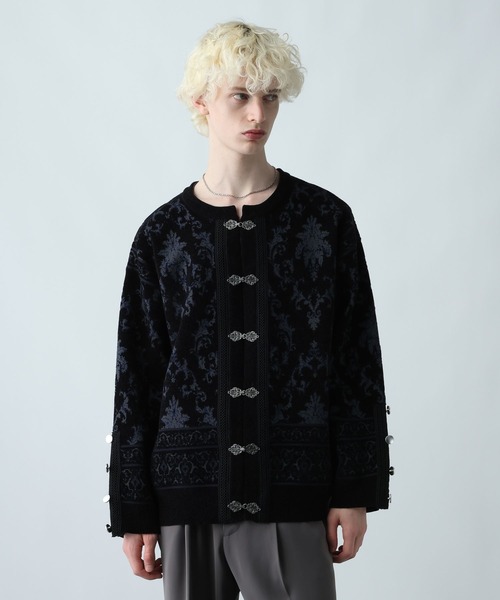 メタルボタンダマスクニットカーディガン(HARE)（カーディガン