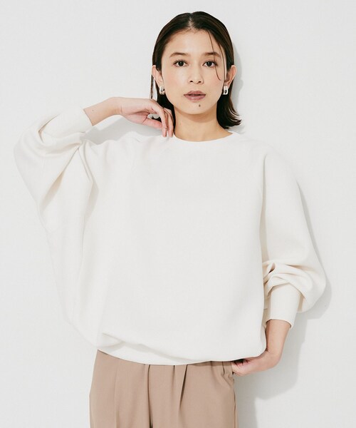 UNTITLED(アンタイトル)の「【upper hights】THE BROOKE 3D プルオーバーカットソー(Tシャツ/カットソー・レディース・アイボリー/グレー・02)」の17枚目の写真