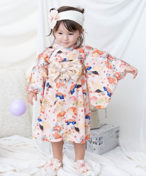 ミニチュア着物　二人姫　ゆうページ セール】3WAY ちりめん 2ピースベビー着物（着物）｜SweetMommy