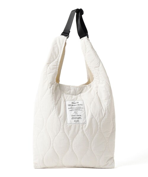 BEAMS HEART(ビームスハート)の「ミニタリー キルト ハンドバッグ(ハンドバッグ・メンズ・ブラック/オリーブ/ホワイト・ONE SIZE)」の2枚目の写真