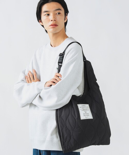 BEAMS HEART(ビームスハート)の「ミニタリー キルト ハンドバッグ(ハンドバッグ・メンズ・ブラック/オリーブ/ホワイト・ONE SIZE)」の3枚目の写真