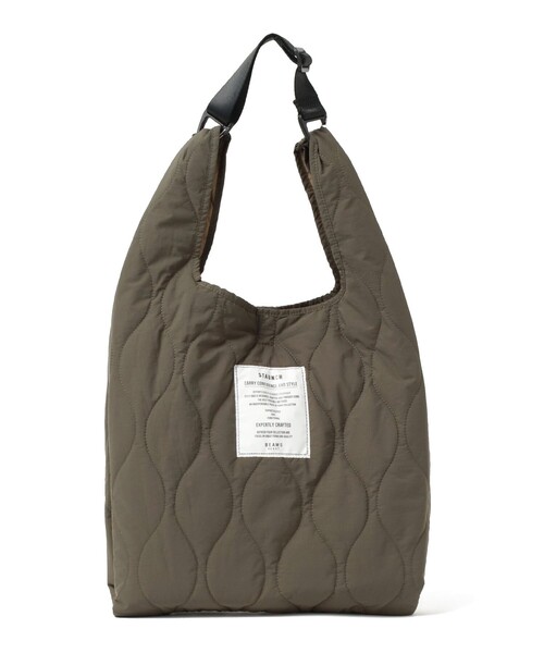 BEAMS HEART(ビームスハート)の「ミニタリー キルト ハンドバッグ(ハンドバッグ・メンズ・ブラック/オリーブ/ホワイト・ONE SIZE)」の6枚目の写真