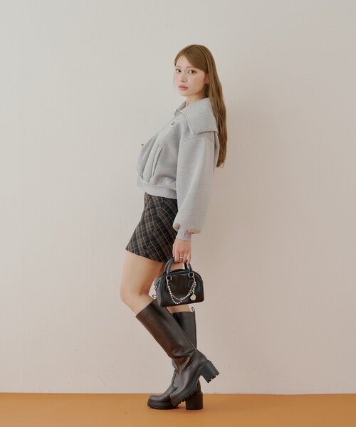 ハーフジップルーズスウェット（Tシャツ/カットソー）｜Chico（チコ