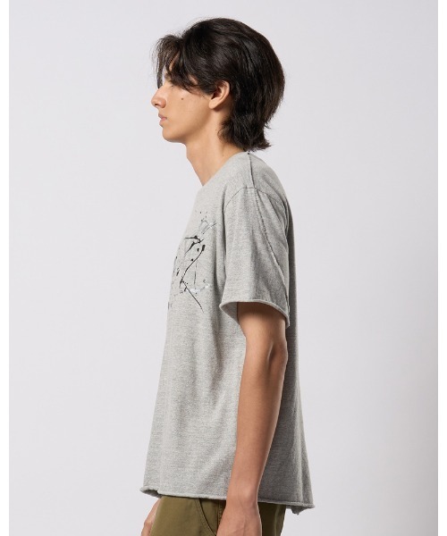 wjk（ダヴルジェイケイ）の「splash ARMY S/S（Tシャツ/カットソー・メンズ・ホワイト/グレー/ブルー・SMALL/MEDIUM/LARGE/X-LARGE）」の5枚目の写真