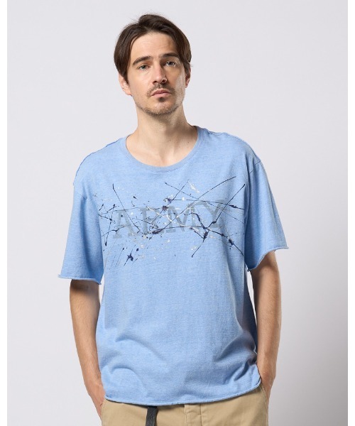 wjk（ダヴルジェイケイ）の「splash ARMY S/S（Tシャツ/カットソー・メンズ・ホワイト/グレー/ブルー・SMALL/MEDIUM/LARGE/X-LARGE）」の10枚目の写真