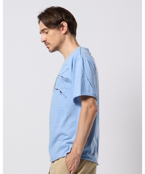 wjk（ダヴルジェイケイ）の「splash ARMY S/S（Tシャツ/カットソー・メンズ・ホワイト/グレー/ブルー・SMALL/MEDIUM/LARGE/X-LARGE）」の11枚目の写真