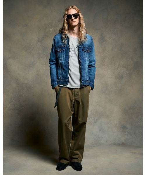 wjk（ダヴルジェイケイ）の「splash ARMY S/S（Tシャツ/カットソー・メンズ・ホワイト/グレー/ブルー・SMALL/MEDIUM/LARGE/X-LARGE）」の14枚目の写真