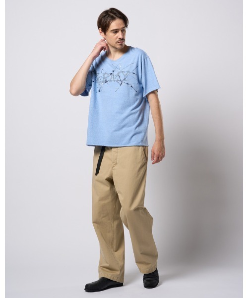 wjk（ダヴルジェイケイ）の「splash ARMY S/S（Tシャツ/カットソー・メンズ・ホワイト/グレー/ブルー・SMALL/MEDIUM/LARGE/X-LARGE）」の21枚目の写真