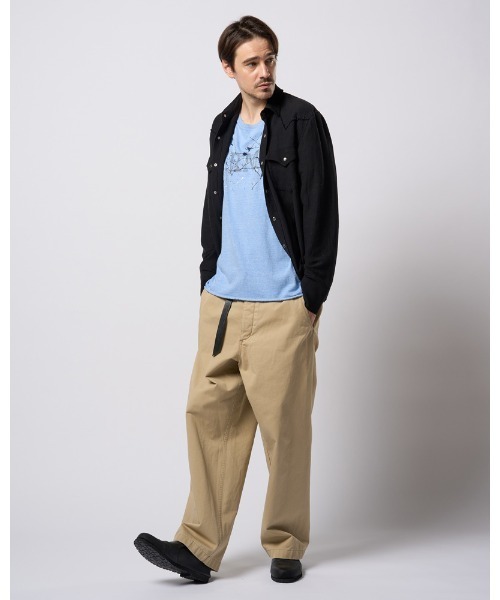 wjk（ダヴルジェイケイ）の「splash ARMY S/S（Tシャツ/カットソー・メンズ・ホワイト/グレー/ブルー・SMALL/MEDIUM/LARGE/X-LARGE）」の22枚目の写真