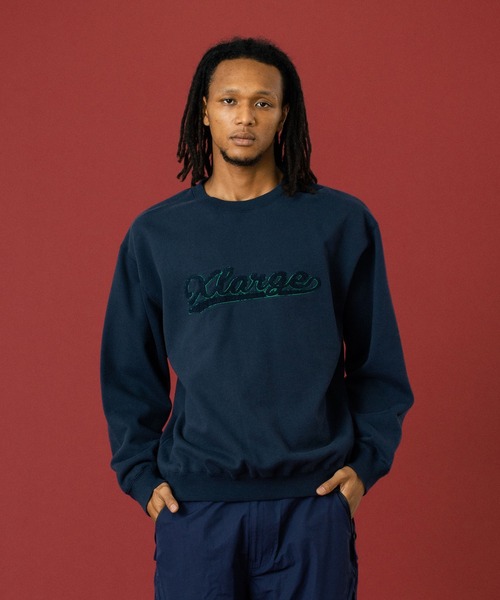 CHENILLE LOGO CREWNECK SWEATSHIRT（スウェット）｜XLARGE
