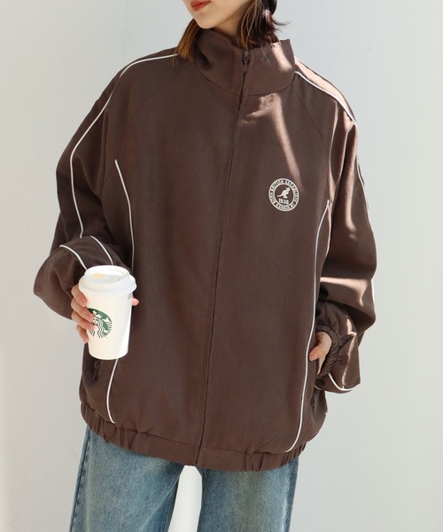 KANGOL（カンゴール）の「【KANGOL/カンゴール】ピーチスキン パイピング トラック ジャケット（その他アウター・メンズ・ネイビー/ブラック/ブラウン/グリーン・XL/M/L）」の14枚目の写真