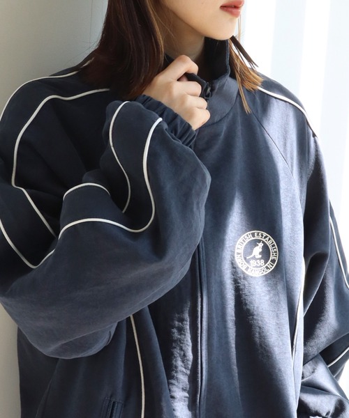 KANGOL（カンゴール）の「【KANGOL/カンゴール】ピーチスキン パイピング トラック ジャケット（その他アウター・メンズ・ネイビー/ブラック/ブラウン/グリーン・XL/M/L）」の22枚目の写真