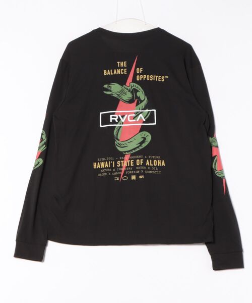RVCA(ルーカ)の「RVCA SPORT メンズ SHOCK SQUAD LS ロンT 【2025年秋冬モデル】/ルーカバックプリント長袖ロンT(Tシャツ/カットソー・メンズ・ホワイト/ブラック・SMALL/LARGE/X-LARGE/MEDIUM)」の10枚目の写真