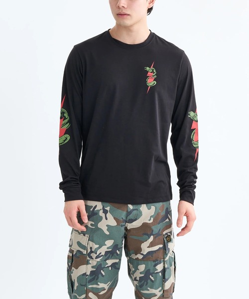 RVCA(ルーカ)の「RVCA SPORT メンズ SHOCK SQUAD LS ロンT 【2025年秋冬モデル】/ルーカバックプリント長袖ロンT(Tシャツ/カットソー・メンズ・ホワイト/ブラック・SMALL/LARGE/X-LARGE/MEDIUM)」の3枚目の写真