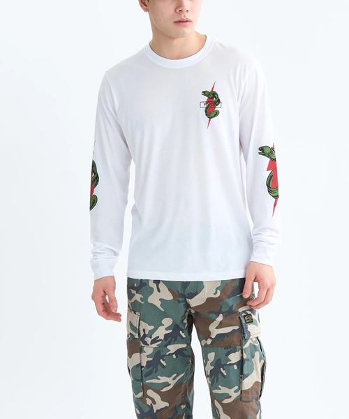 RVCA(ルーカ)の「RVCA SPORT メンズ SHOCK SQUAD LS ロンT 【2025年秋冬モデル】/ルーカバックプリント長袖ロンT(Tシャツ/カットソー・メンズ・ホワイト/ブラック・SMALL/LARGE/X-LARGE/MEDIUM)」の8枚目の写真