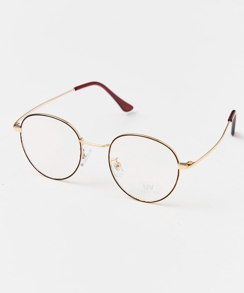 salle de bal（サルデバル）の「伊達メガネ　サングラス　ラウンドグラス　SPI（メガネ・レディース・シルバー/ブラック/ワイン/ゴールド・FREE）」の2枚目の写真