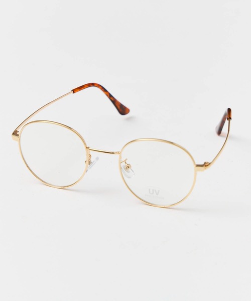 salle de bal（サルデバル）の「伊達メガネ　サングラス　ラウンドグラス　SPI（メガネ・レディース・シルバー/ブラック/ワイン/ゴールド・FREE）」の4枚目の写真