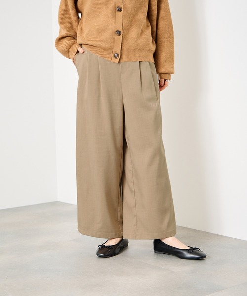 Mac-House(マックハウス)の「Idnes サイドバックルクロップドパンツ(その他パンツ・レディース・ブラック/ブルー/ベージュ・M/L)」の20枚目の写真