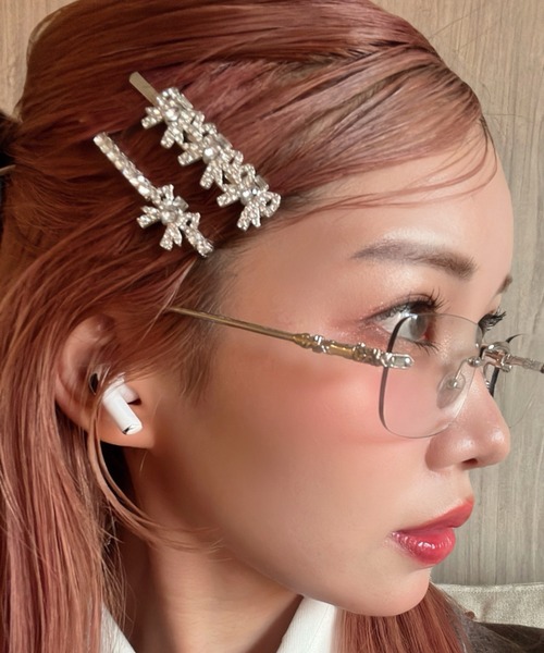 Feliz(フェリス)の「リボンヘアピンセット(ヘアピン・レディース・シルバー・FREE)」の4枚目の写真