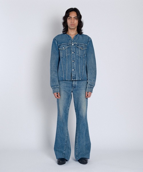 TANAKA（タナカ）の「FLARE JEAN TROUSERS（デニムパンツ・メンズ・インディゴブルー・28/30）」の5枚目の写真