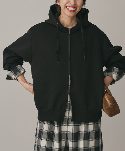 IENA（イエナ）の「ベアWニットコンパクトジップアップフーディー