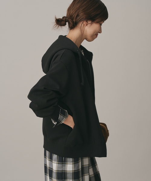 IENA（イエナ）の「ベアWニットコンパクトジップアップフーディー