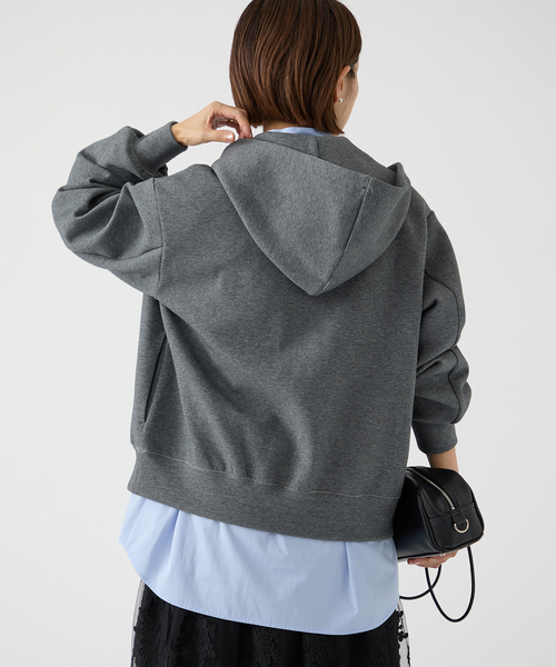 IENA（イエナ）の「ベアWニットコンパクトジップアップフーディー