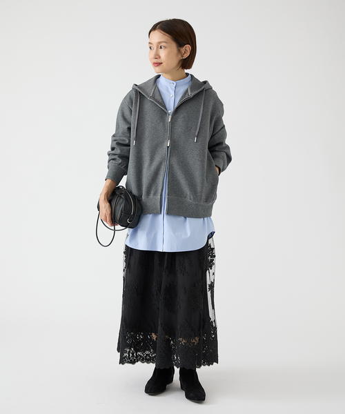 IENA（イエナ）の「ベアWニットコンパクトジップアップフーディー 