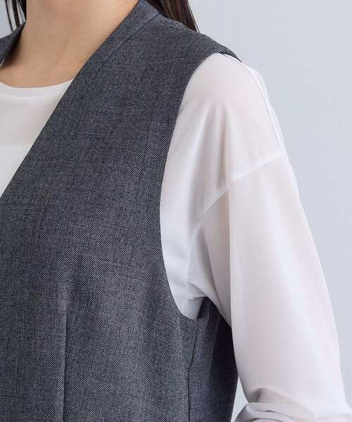 INDIVI(インディヴィ)の「【トレンド/スタイルアップ】ストレッチコンビネゾン(サロペット/オーバーオール・レディース・ブラック/グレー系その他4・40/38/36/05/15 /13)」の16枚目の写真