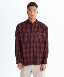 QS GARMENT DYE SHIRT /クイックシルバーチェック柄長袖シャツ